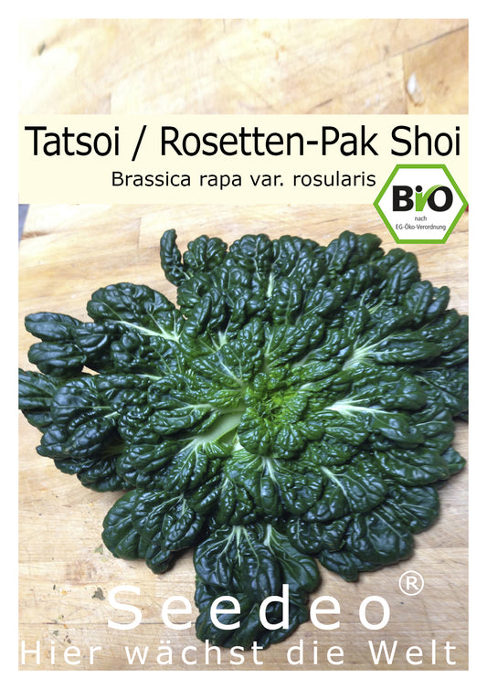 Seedeo® Tatsoi-Rosetten Pak Choi (Brassica rapa var. rosularis) 500 Samen BIO