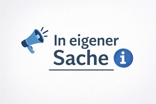 In eigener Sache