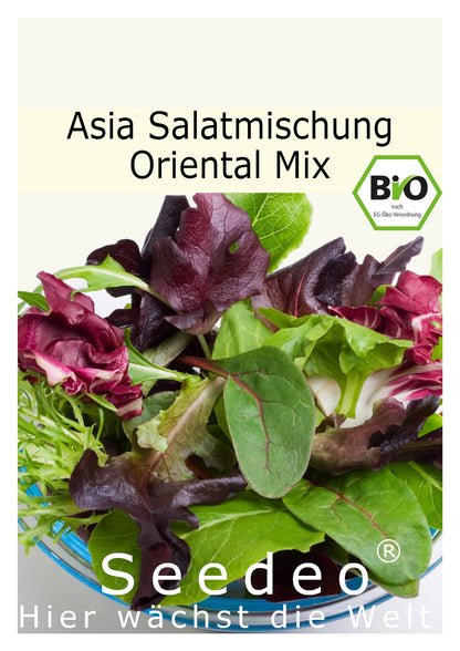 Seedeo® Asia Salatmischung  Oriental Mix  ca. 500 Samen BIO