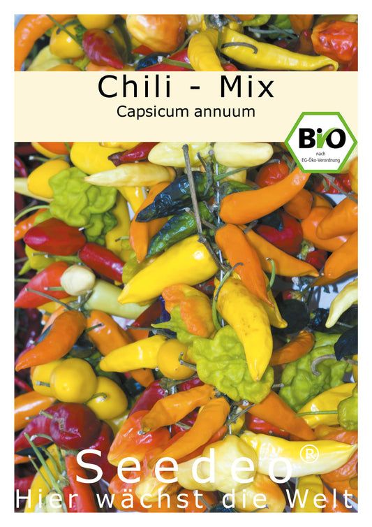 Seedeo® Chili - Mix   (Capsicum annuum) 30 Samen BIO