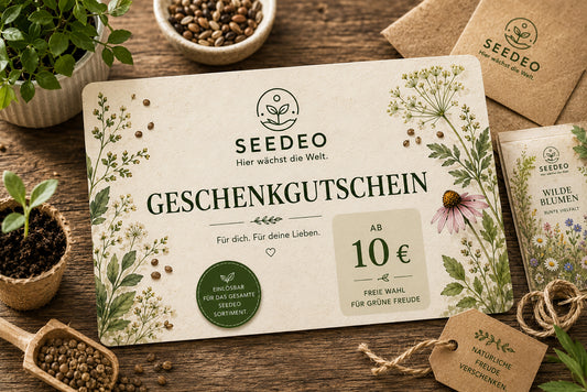 Seedeo Geschenkgutschein – Hier wächst die Welt