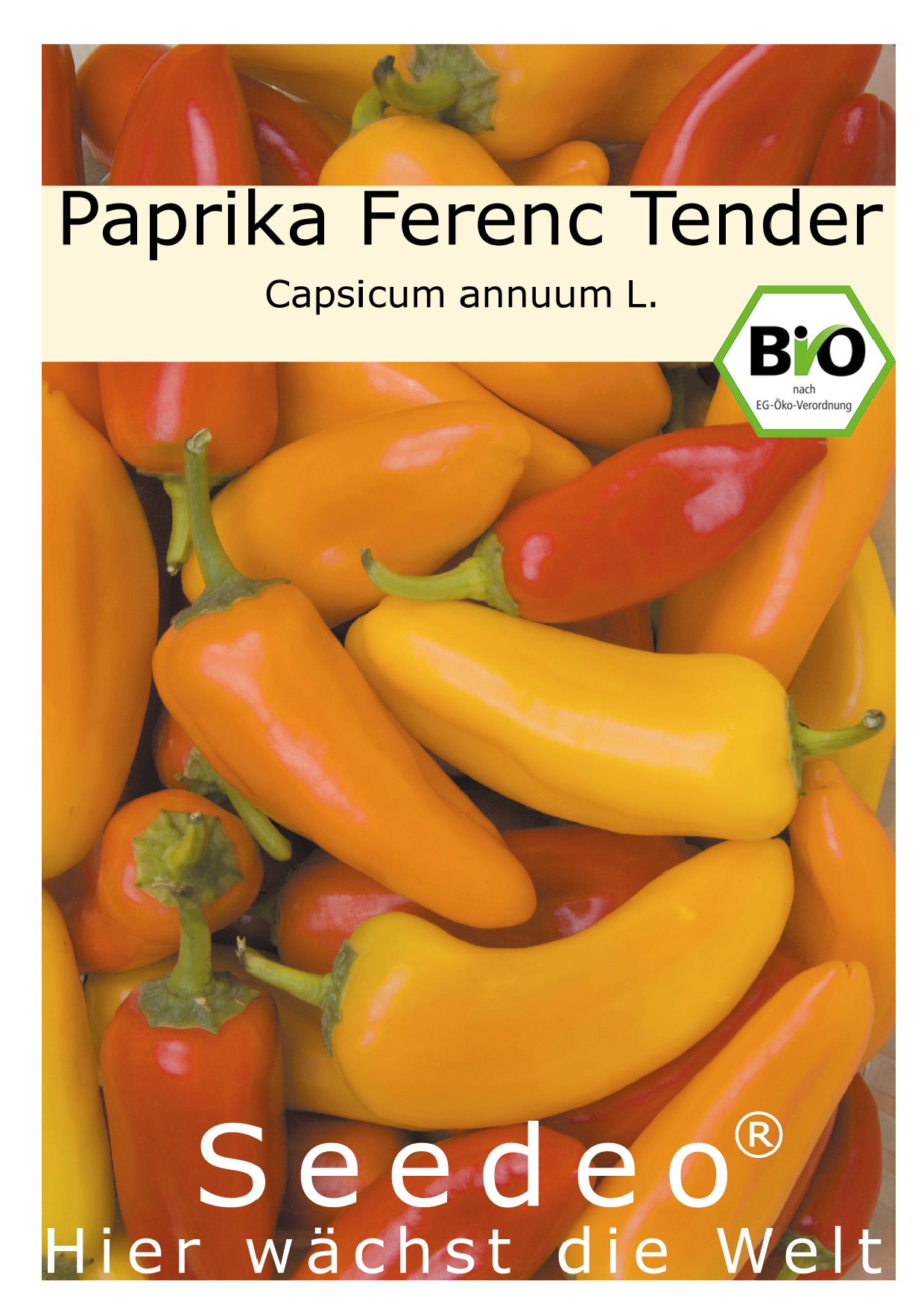 Seedeo® Paprika Ferenc Tender (Capsicum annuum L.) 35 Samen BIO