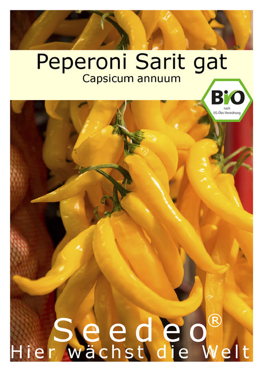 Seedeo® Peperoni Sarit gat (capsicum annuum) 20 Samen BIO