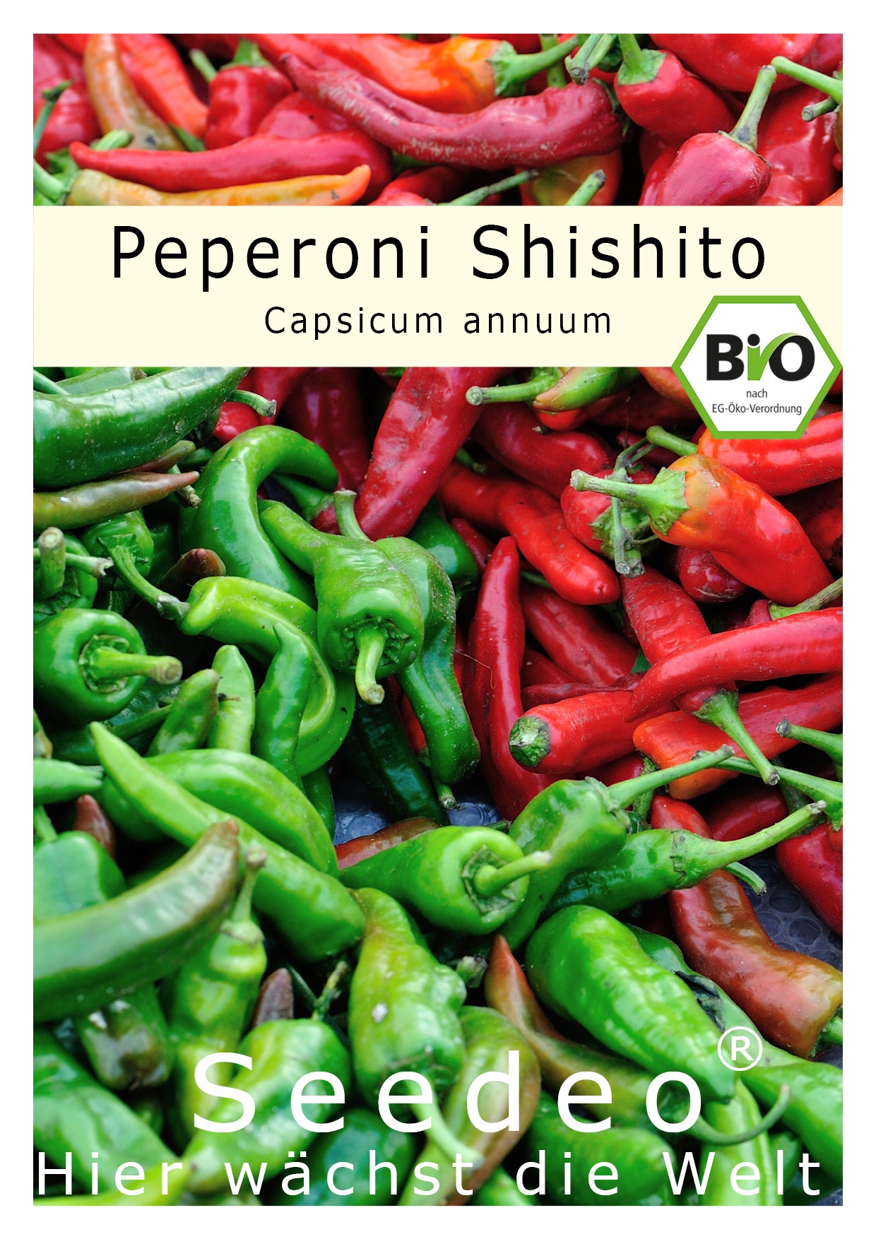Seedeo® Peperoni Shishito (Capsicum annuum L.) 10 Samen Bio