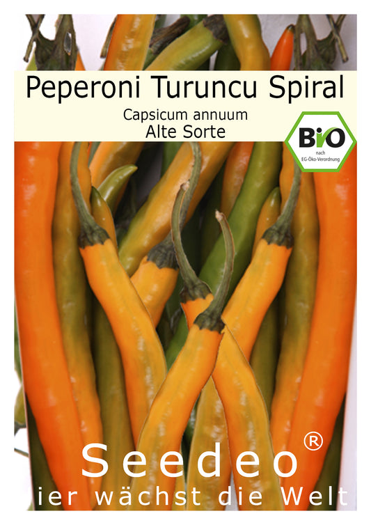 Seedeo® Peperoni Turuncu Spiral (capsicum annuum) 30 Samen BIO