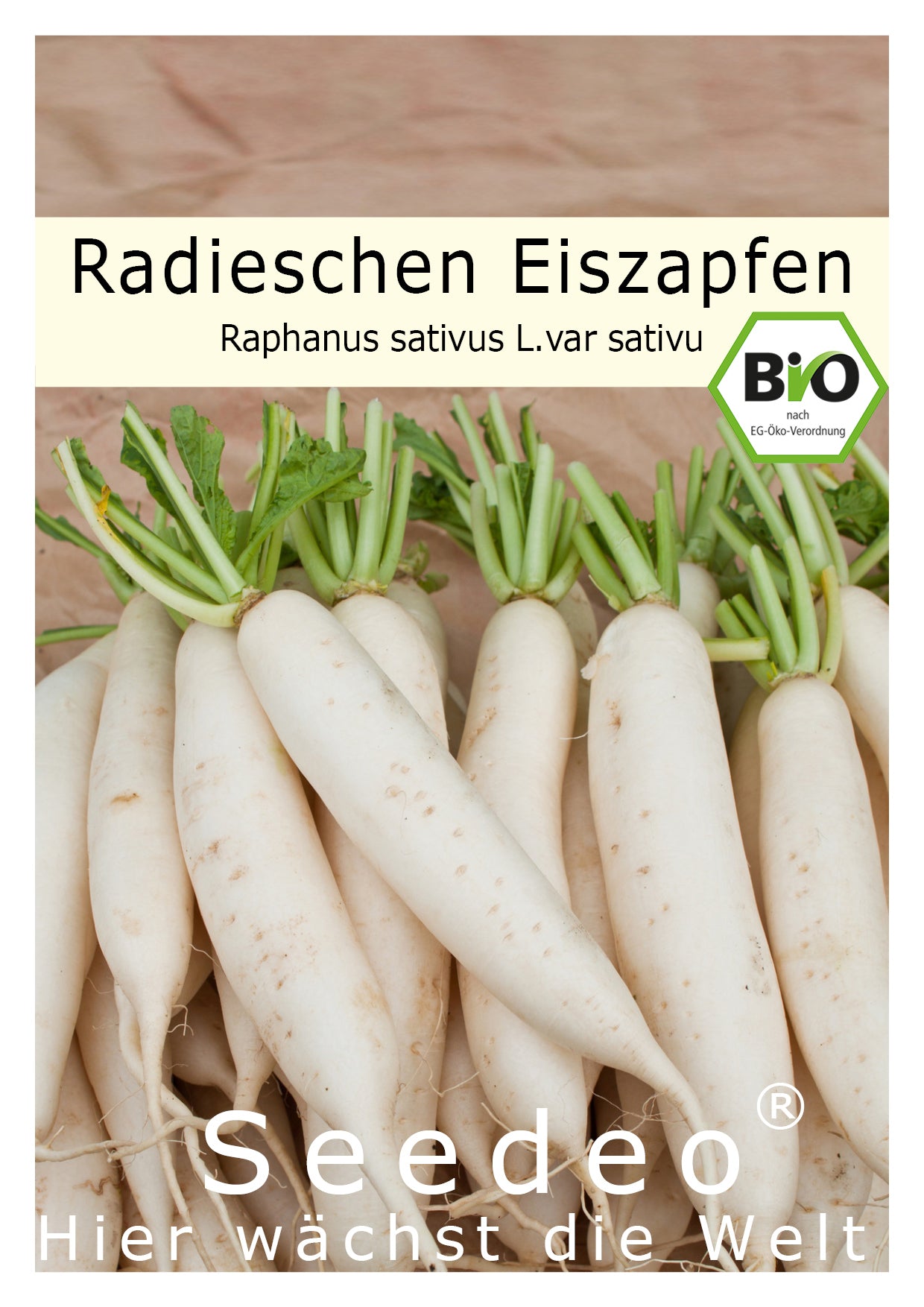 Seedeo® Radieschen Eiszapfen (Raphanus sativus L.var sativu) 100 Samen BIO