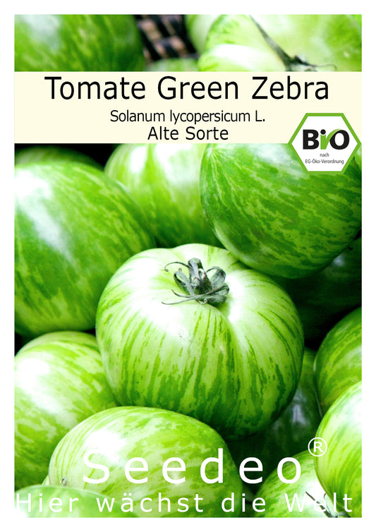 Seedeo® Tomate Green Zebra (Lycopersicum esculentum) 25 Samen BIO