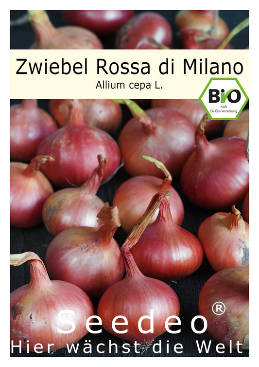 Seedeo® Zwiebel Rossa di Milano (Allium cepa L.) ca. 300 Samen BIO