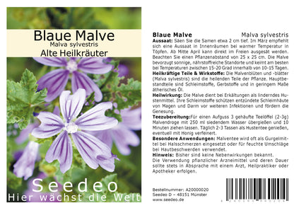 Seedeo® Blaue Malve (Malva sylvestris) 200 Samen